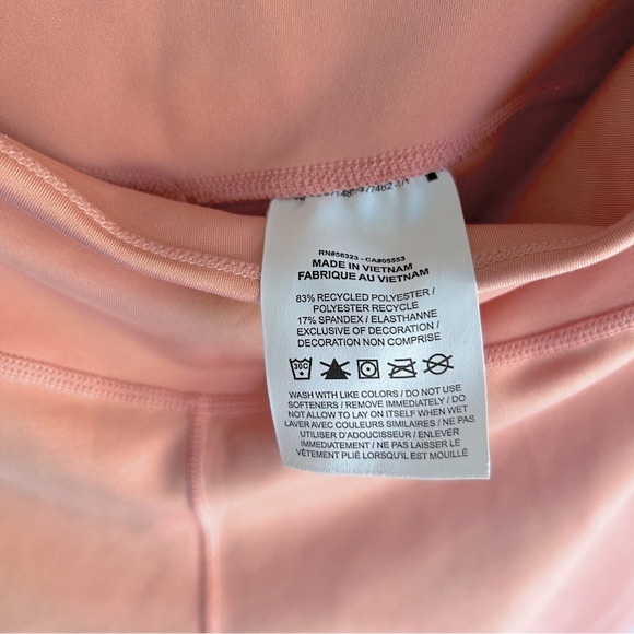 Nike pink pastel workout gym dri-fit leggings - size M - Picture 3 of 5